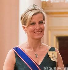 Sophie countess of wessex and prince edward at the commonwealth day service 2020 at westminster abbey in london. Sophie Countess Of Wessex Wearing The Aquamarine Necklace Tiara Royal Tiaras Tiara Royal Crowns