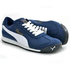 Puma Roma 68 Napa Lacivert Beyaz Bayan Ayakkabi Spor Shoes Puma Sneaker Sneakers