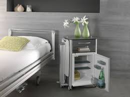 The most common type of bedside table you'll normally see the nightstand & bedside table are totally different pieces of furniture although there functionality is the same. Haelvoet Hospital Furniture Elderly Homes Doctor Cabinets