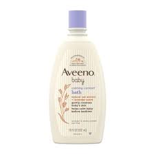 Rinsing after a bath.for a baby. Baby Calming Comfort Bath Wash Aveeno