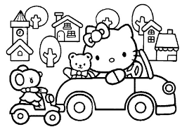 Always remember 9 11 coloring. Hello Kitty Driving Car Around Town Coloring Pages Best Place To Color