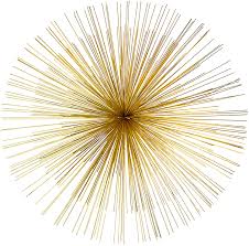 Consider purchasing multiple sets to fill large wall space, or hang the small, medium and large starburst wall art pieces for a truly spectacular and modern display. Amazon Com Godinger Starburst Wall Decor Hanging Gold Home Kitchen