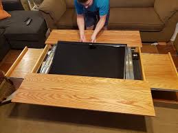 Dungeons And Dragons Gaming Coffee Table Plans In 2020 Coffee Table Plans Custom Console Table Gaming Table Diy