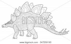 Jurassic world coloring pages are a fun way for kids of all ages, adults to develop creativity, concentration, fine motor skills, and color recognition. Stegosaurus Dinosaur Vector Photo Free Trial Bigstock