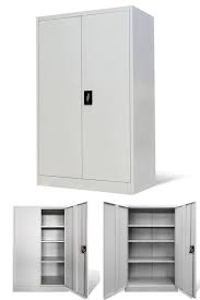 Metal Office Cabinet 3 Tiers Storage Unit Stationary Organiser Cupboard Locker Cabinet Cupboard Wall Mounted Bathroom Cabinets Cupboard Storage