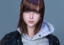 BOX STUDIO BOX-004 1/6th Double Ponytail Head Model for 12'' Female Figure  MARI