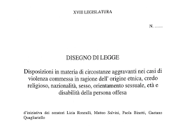 Il testo non limita la libertà di espressione e neanche quella religiosa. Omofobia Lega E Forza Italia In Campo Presentato L Anti Ddl Zan Il Testo Affaritaliani It