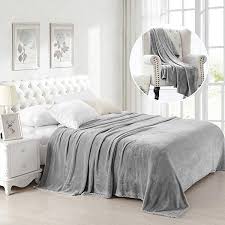 amazon happyyoo 毛布 シングル あったか ブランケット 敷きパッド 掛け毛布 セミダブル 秋冬 軽量 大判 無地 ふんわり 柔らか 暖かい ポリエステル 通気 吸湿 静電気防止 洗える 掛け布団 おしゃれ 洗える 5色 グレー 150 200cm ベッドパッド 敷き ブランケット