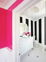 See more ideas about hollywood regency bathroom, hollywood regency, hollywood regency decor. Black And White Hollywood Regency Bathroom With A Pop Of Pink Hgtv