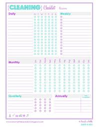 chore chart all grown up cleaning checklist printable