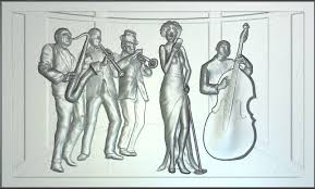 Jazz Band 3d Print Model Jazz Band Art Model 3d Printable Models