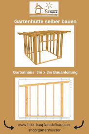 Mit hilfe einer anleitung oder einem bauplan nimmt das hexenhäuschen im nu form an. Pin Auf Gartenhaus Selber Bauen