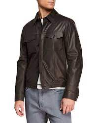 Ermenegildo Zegna Men S Ultra Light Leather Shirt Jacket Leather Shirt Shirt Jacket Ermenegildo Zegna Men
