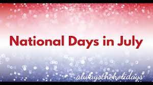 July is the seventh month of the calendar holding some of the most important national and international days of 2021 including world population day in this article, we have provided the important dates and days that are going to fall in july 2021 for both national & international events. List Of National Days In July Youtube