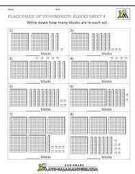 Design your own addition worksheet. Place Value Blocks With 3 Digit Number