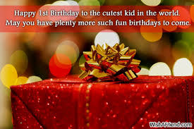 1st Birthday Wishes via Relatably.com