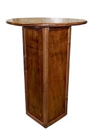 24 inches round bar table 2. Wooden Cocktail Table Square Base Stuart Event Rentals