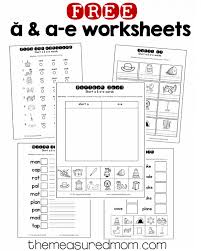 Short A A E Worksheets The Measured Mom Vowel Worksheets Phonics First Grade Phonics
