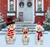 Amazon.com: TW SHINE Lighted Christmas Snowman Outdoor ...