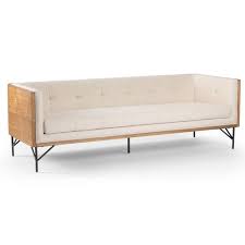 Holden Mid Century Exposed Wood Frame Sofa Sofa Wood Frame Sofa Frame Wood Sofa