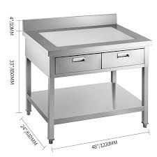 Check spelling or type a new query. Vevor Commercial Worktable Workstation Kitchen Food Prep Table W Drawe Vevor Us