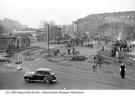 Hannover Linden Mitte 1950 Am Kuchengarten Hannover Kuchengarten Strassenbau