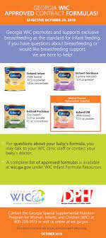 Wic Approved Formulas English Georgia Coastal Health District Georgia Coastal Health District