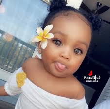 Black And Filipino Baby Denim Marie 8 Months Filipino African American Pretty Baby Beautiful Babies Beautiful Black Babies