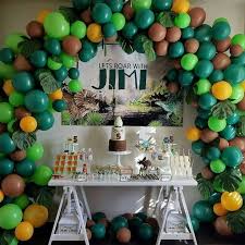 Dinosaur Balloon Arch Balloon Garland Safari Party Decorations Dinosaur Balloons