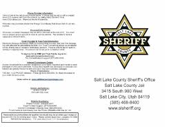 You will not be able to send any letters to the inmate with the money order. Information About The Salt Lake County Jail Salt Lake Legal Defender Association