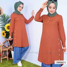 Yanlari Islevsiz Dugme Detayli Olan Tunik Hakim Yaka Modeldir Tunik Oval Y Tesettur Tunik Mod Muslimah Fashion Outfits Muslim Fashion Outfits Modesty Fashion