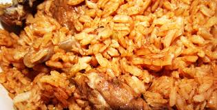 Add the rice to the instant pot along with the olives, tomato sauce, chicken bullion, cilantro stems, and 2 cups of water. Chicken Rice Locrio De Pollo Dominican Heat