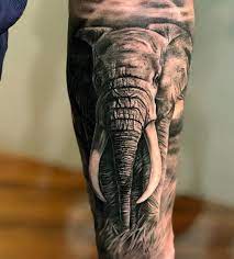 In Gangatattoostudio T Tattoo Tatuaje Ink Love Animal Animals Boy Man Spain Esp Realistic Elephant Tattoo Elephant Tattoos Animal Sleeve Tattoo