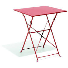 Table Carree Boston Pliante Rouge 2 Personnes Table De Jardin Mobilier De Jardin Jardin Et Plein Air Gifi