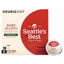 Dropped by the seattle's best coffee on the corner of 4th and pike. Seattles Best Coffee Post Alley Blend Previously Signature Blend No 5 Dark Roast Single Cup Coffee For Keurig Brewers Box Of 18 18 Total K Cup Pods Walmart Com Walmart Com