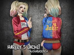 Moving the custom content into the mods folder. The Sims Resource Harley Quinn S Jacket Ss 2016 Mesh Needed