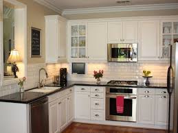 Has been added to your cart. 23 Backsplash Ideas White Cabinets Dark Countertops Kitchen Remodeling White Antique White Bri Kitchen Design Small White Subway Tile Kitchen Kitchen Design