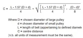 Maybe you would like to learn more about one of these? What Is The Formula For Finding The Centre To Centre Distance Between Two Pulleys In A V Belt Drive Quora