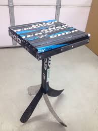 Full View Of 12x12 End Table Hockey Stick Furniture Hockey Stick Crafts Hockey Stick