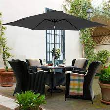 Maybe you would like to learn more about one of these? 3m Round Garden Parasol Outdoor Patio Sun Shade Umbrella With Tilt Crank Black On Onbuy
