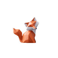 Colias Wing Home Decor Modern Minimalist Geometric Fox Shaped Stylish Design Statues Sculpture Figurine Ornament Home Arts And Crafts Desktop Accessories Tabletop Decoration Orange Small Medium Buy Online In Grenada At Grenada Desertcart Com