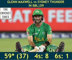 A Captain S Knock From Glenn Maxwell Against Sydney Thunder Bbl09 In 2020 Sydney Thunder Glenn Maxwell Latest Cricket News