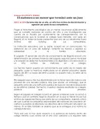 Este próximo sábado 19 de mayo, nace seguirá la lucha contra el acoso escolar en pachá la pineda. Acoso Escolar Juez Caso Semana