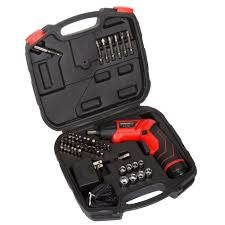 Cordless drill and screwdriver set kohl's $ 150.00. Stalwart Led Rechargeable Pivoting Cordless Screwdriver Set 45 Piece Housmu Hardware