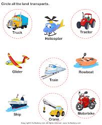 Identify Land Transports Worksheet 1 Transportation Crafts Preschool Transportation Crafts Transportation Preschool