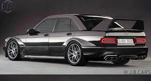Mercedes 190e Evo Ii Gets Digital Revamp With New Amg Parts Carscoops Mercedes Benz 190e Mercedes Clk Gtr Mercedes Benz 190