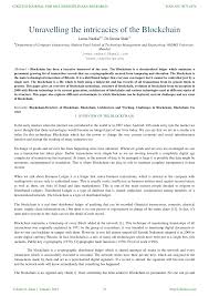 The public key on blockchain visible to everyone bitcoin address hashin simple words, the bitcoin address is a hash of the public key. Pdf Unravelling The Intricacies Of The Blockchain