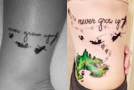 Idees Tatouages Disney Peter Pan Personnages Noir Ile Verte Tatouage Disney Tatouage Idees De Tatouages