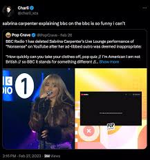 BBC reuploads Sabrina Carpenter's Live Lounge after editing out ...