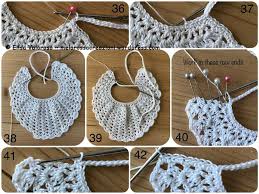 Baby Bib Crochet Pattern Crochet Earrings Pattern Crochet Baby Bibs Crochet Baby Clothes